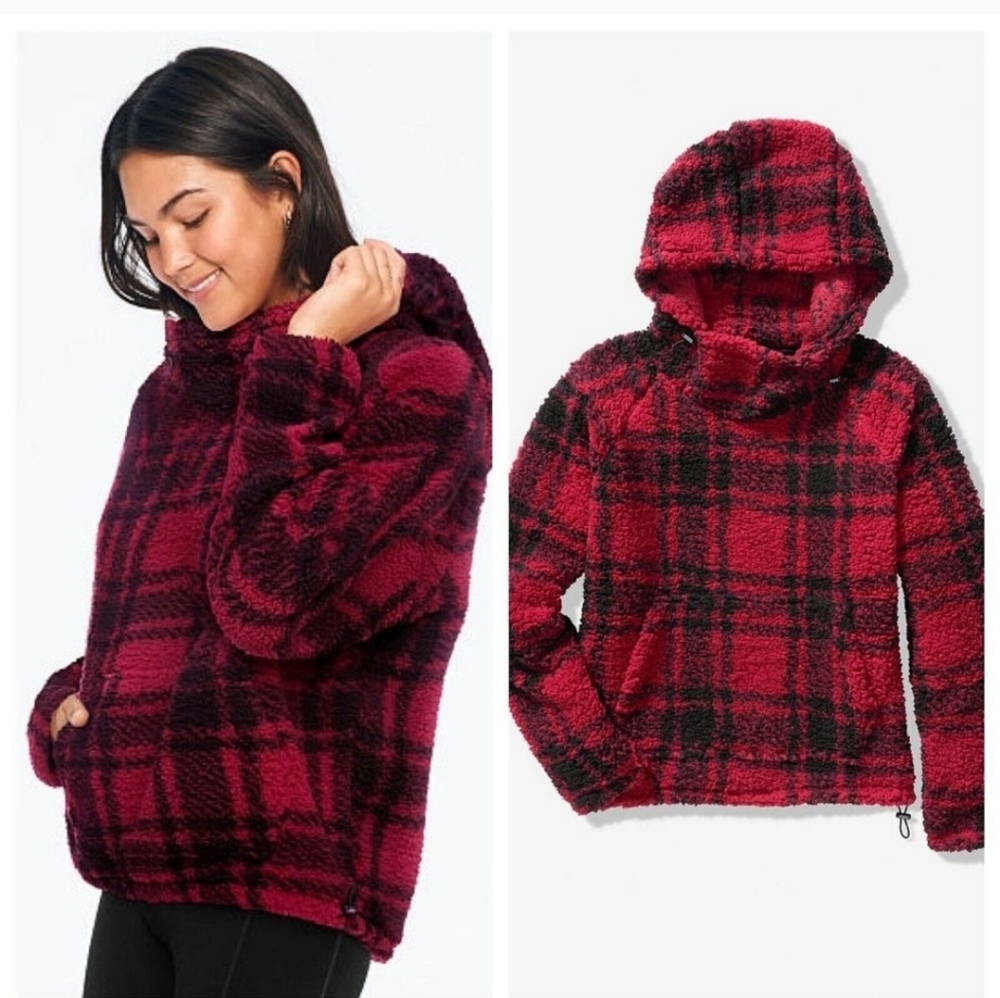 Vs pink large Funnel hoodie